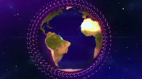 Abstract Earth Blue Stock Footage 25914020