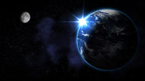 Abstract earth from space (elements of this image furnished by nasa) Stock Illustration