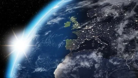 Abstract Earth from space (Elements of this image furnished by NASA) イラスト素材