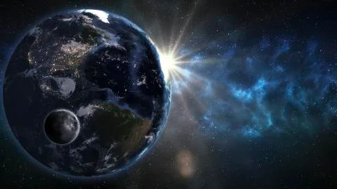 Abstract Earth from space. Elements of this image furnished by NASA Stock Photos