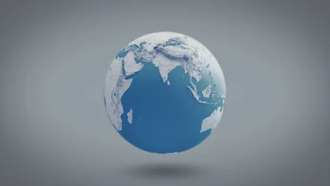 Abstract Earth Turntable Slowly 4K, With Alpha, Seamless Looping Stock Footage 72901302