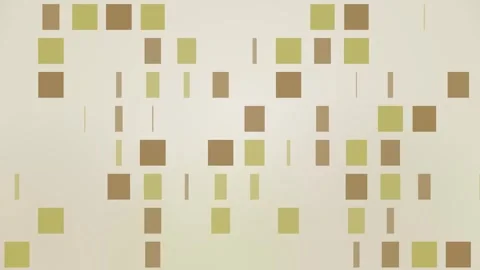 Abstract Earthy Mosaic Background with Pulsing Geometric Square Patterns Vídeo Stock 344843598