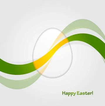 Abstract Easter background with bright waves Stock Illustration