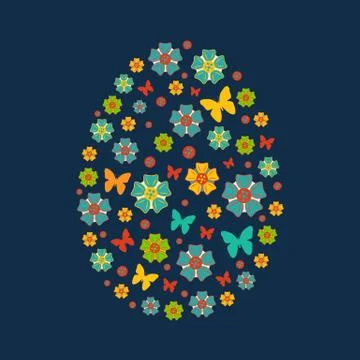 Abstract easter background Stock Illustration