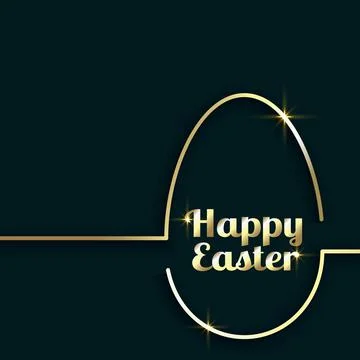 Abstract Easter dark background with congratulations - Vector 스톡 일러스트