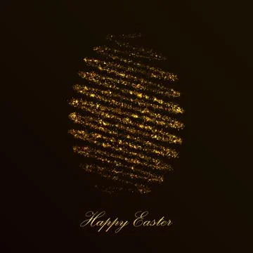 Abstract Easter egg made of polygons Stock Illustration