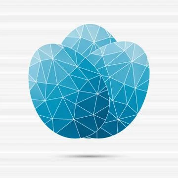 Abstract easter eggs Stock Illustration