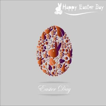 Abstract of Easter eggs Illustrazione stock