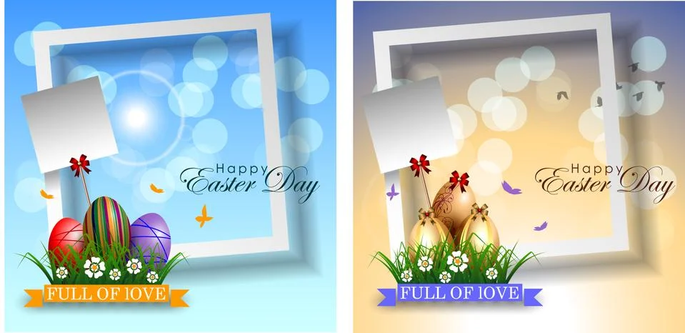 Abstract of Easter eggs Stock Illustration