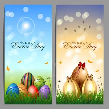 Abstract of Easter eggs. Illustrazione stock