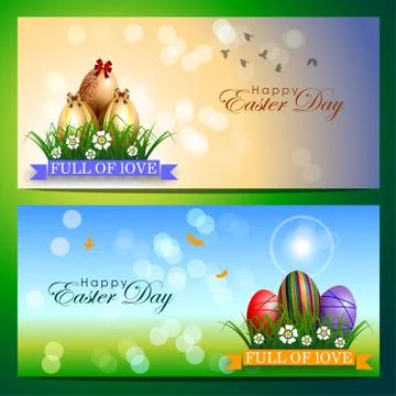 Abstract of Easter eggs. Illustrazione stock