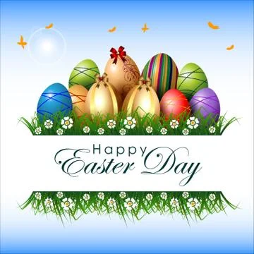 Abstract of Easter eggs. イラスト素材