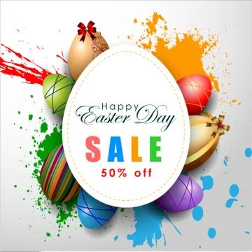 Abstract of Easter eggs. Illustrazione stock