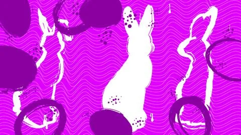 Abstract Easter Graffiti background. Modern street art holiday decoration b.. Stock Illustration