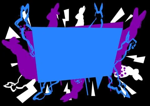 Abstract Easter Graffiti background. Modern holiday street art performed in.. Stock Illustration