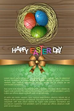 Abstract of Easter Stock Illustration