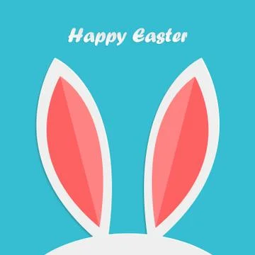 Abstract easter rabbit ears Stock Illustration