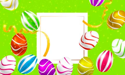 Abstract Easter Sale Template Background Stock Illustration