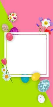 Abstract Easter Template Background  Illustration Illustrazione stock