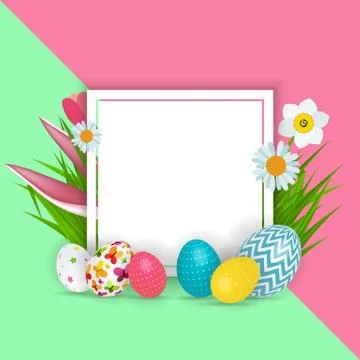 Abstract Easter Template Background  Illustration Illustrazione stock