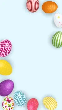 Abstract Easter Template Background Vector Illustration Illustrazione stock