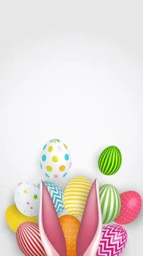 Abstract Easter Template Background Vector Illustration Stock Illustration