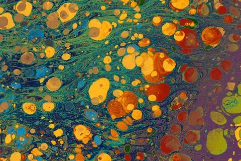 Abstract Ebru Marbling Pattern Background 스톡 사진