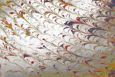 Abstract ebru marbling texture background design. Stock Photos