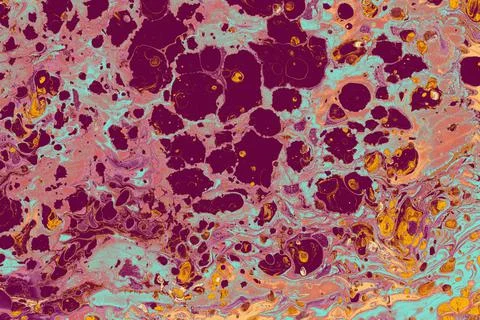 Abstract ebru marbling texture background design. Stock Photos