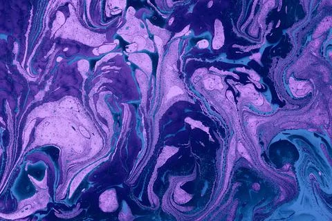 Abstract ebru marbling texture background design. Stock Photos