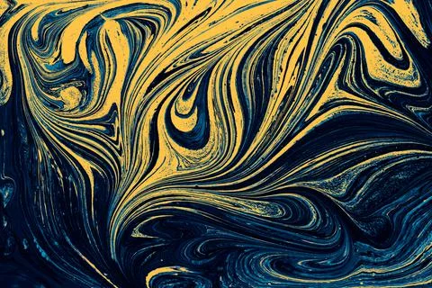 Abstract ebru marbling texture background design. Stock Photos