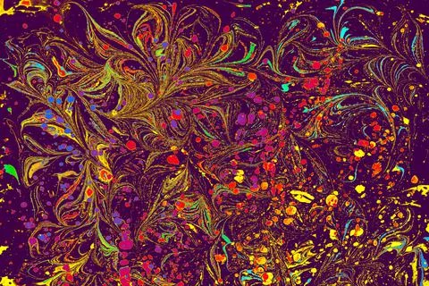 Abstract ebru marbling texture background design. Stock Photos