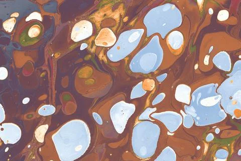 Abstract ebru marbling texture background design. Stock Photos