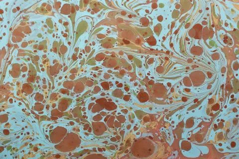 Abstract ebru marbling texture background design. Stock Photos