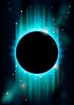 Abstract eclipse background Stock Illustration