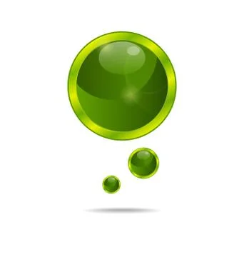 Abstract eco green bubbles Stock Illustration
