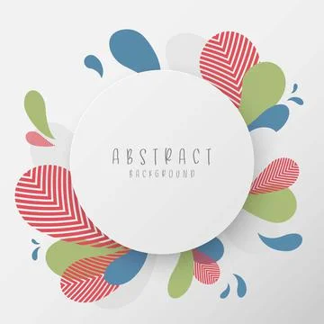 Abstract eco liquid shape pattern design template. Stockillustratie