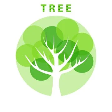Abstract eco tree Stock Illustration