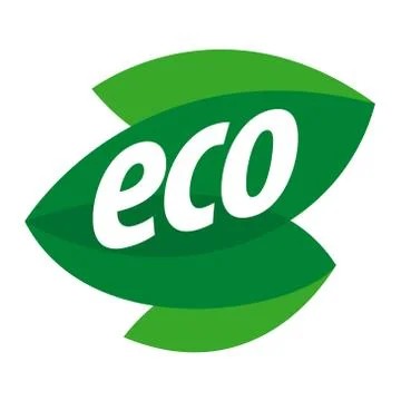 Abstract eco vector logo in the form of leaf 스톡 일러스트