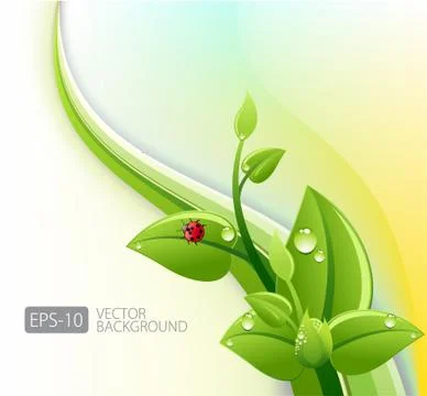 Abstract ecology background Stock-Illustration