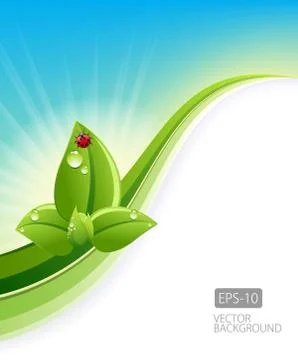 Abstract ecology background Stock-Illustration