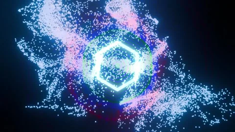 Abstract Edge  Light Flow Loop Stock-Footage 314382149