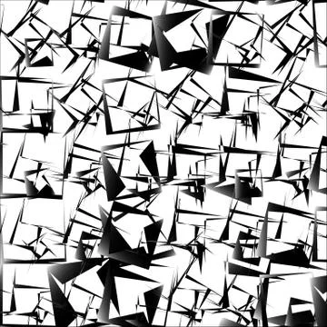 Abstract edgy, geometric pattern. Chaotic anguar texture. イラスト素材
