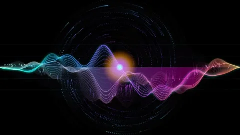 Abstract Edit Quantum Flow Audio Analyzer Premium Edition 4K Loop Stock Footage 343208070