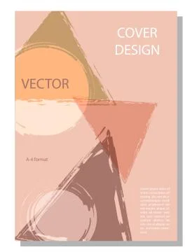 Abstract editable background for a book cover, brochure, poster, or banner. F Stock Illustration