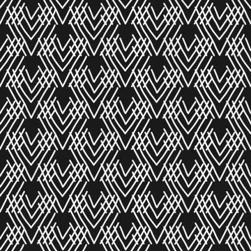 Abstract editable seamless background with broken and intersecting lines. Stock Illustration