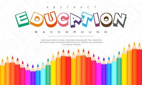 Abstract education background, back to school, learning, student, teaching イラスト素材