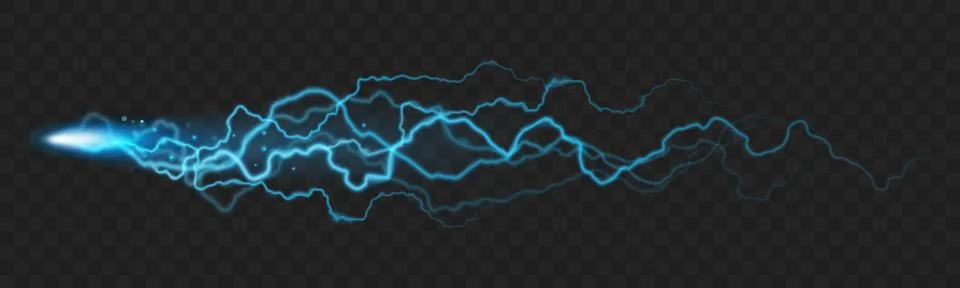 Abstract effect nature force of lightning powerful charge. EPS 10 Stock Illustration