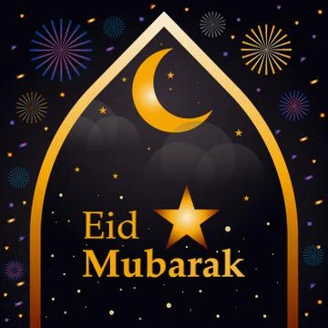 Abstract eid Mubarak and Islamic new year background. Islamic background. Stock Illustration