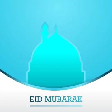 Abstract eid Mubarak social Medea post and Islamic new year background Stock Illustration
